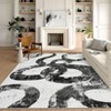 Luxury Modern Area Rug Ultra Soft Non Slip Stain Resistant Indoor Mat Machine Washable Low Pile Abstract Carpet - 4 of 4