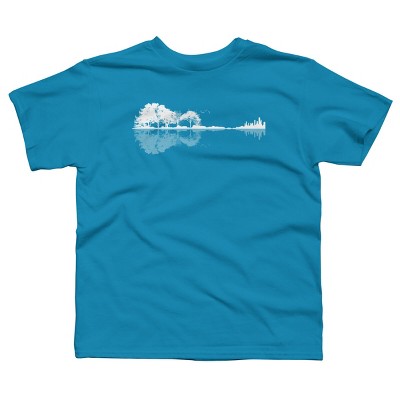 Boy's Design By Humans Nature Guitar By Maryedenoa T-Shirt