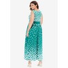 Woman Within Plus Size Banded-Waist Print Maxi Dress - 3 of 4