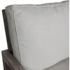 Courtyard Casual Driftwood Gray Teak Surf Side Outdoor Club Chair with Cushions - 3 of 4