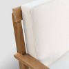 Peyton 2pc Acacia Wood Loveseat and Coffee Table Set - Teak/Beige - Christopher Knight Home - 4 of 4