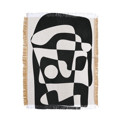 Nadja Shape Form I 56"x46" Woven Throw Blanket - Deny Designs