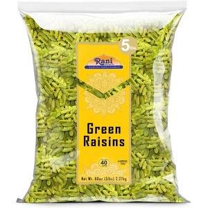 Green Raisins - 80oz (5lbs) 2.27kg - Rani Brand Authentic Indian Products - 1 of 4