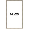 PosterPalooza | Classic Modern Silver Picture Frame - UV Acrylic, Foam Board Backing, Hanging Hardware - 2 of 4