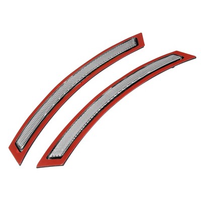 Unique Bargains 63147290093 63147290094 Car Front Bumper Reflector for BMW F15 F85 Black, Red, White 2pcs