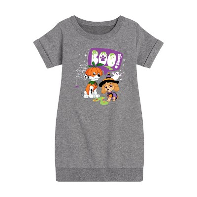 - Paw Patrol - Boo Graphic Short Sleeve Fleece Dress