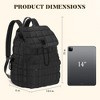 Puffy Backpack for Women, Quilted Backpack for Travel, Ultra Lightweight Puffer Daypack, Grey - 2 of 4