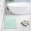 NAYSAYE Bath Rug 20" x 30" Plush Soft Absorbent Quick Dry Non Slip Spa Quality Cozy Comfort for Bathroom, Green - 2 of 4