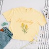 Simply Sage Market Kentucky Flower Colorful Boxy Crop Top - 3 of 4
