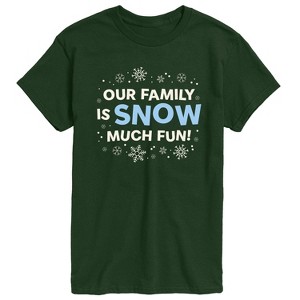 Men's - Instant Message - Family Snow Much Fun Short Sleeve Graphic T-Shirt - 1 of 4