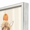 Autumn Cow Leaf Pile 16 x 16 Framed Print - 3 of 4