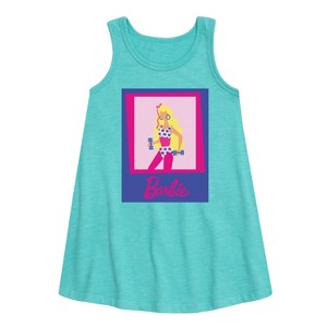 - Barbie - Fitness Barbie Graphic Sleeveless Aline Dress - 1 of 2