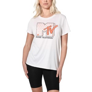 Women's MTV Riot Heart Loose T-Shirt - 1 of 4