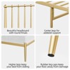 Twin Size Metal Platform Bed Frame with Spindle Headboard, No Box Spring Needed, 12-Inch Underbed Storage, Firm Support, Easy Setup, Gold - 4 of 4