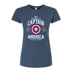 Women's - Marvel - Captain America The First Avenger Fitted Graphic T-Shirt - 1 of 2