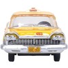 1959 Plymouth Belvedere Taxi Yellow "Tanner Yellow Cab Co." 1/87 (HO) Scale Diecast Model Car by Oxford Diecast - 3 of 4