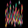 Men's Design By Humans Abstract Color Rainbow Tree Forest By Kakel T-Shirt - 2 of 2
