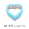 Unique Bargains Biscuit Cutter Large Heart Trio Cookie Cutter Hand Washable Stainless Steel Plastic 3.9"x4.1"1.6" 1Pcs - 3 of 4