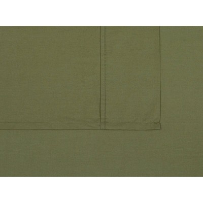 Olive Green Cotton Percale Twin XL Sheet Set