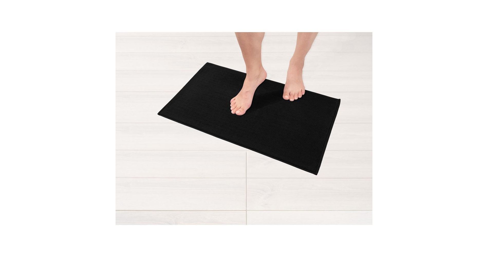 American Soft Linen 100% Cotton Turkish Bath Mat Rugs, Slip Resistant Bottom Base Bath Mats for Bathroom