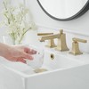 BWE 8 in. Widespread Double Handle 3 Hole Bathroom Faucet Water-Saving With Drain Kit - 3 of 4