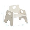 ECR4Kids Stackable Wooden Toddler Chair, 6in, 2-Pack - 2 of 4