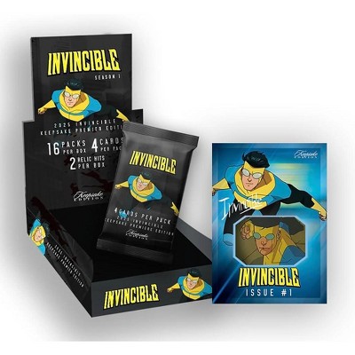 KEEPSAKE 2025 Invincible Season 1 Keepsake Premiere Hobby Edition: 2 Relics Per Box Guaranteed, Chase Rare Autos & Patches