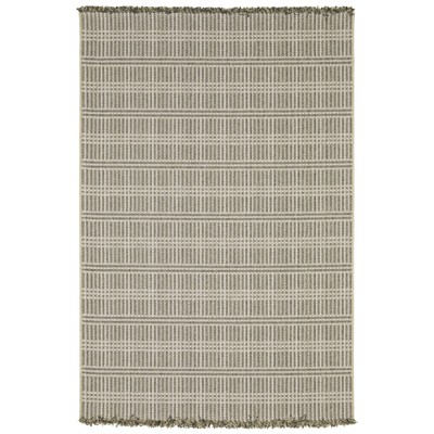 Captiv8e Designs Grimaldi Geometric Lines Beige/Black Indoor/Outdoor Rug
