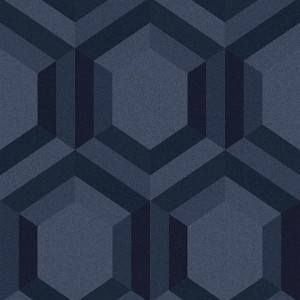 Thales Aqueous Blue Geometric Paste the Wall Wallpaper - 1 of 4