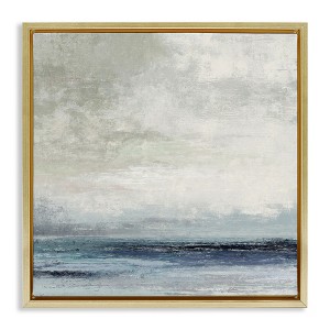 Stupell Industries Rainy Sea Shoreline Abstract, 18" x 18" - 1 of 4