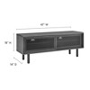 Modway Kurtis TV Stand – MDF and Particleboard Media Console in Charcoal for TVs up to 52 Inches - 3 of 4