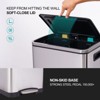 30 Liter/8 Gallon Dual Compartment Trash Can, Rectangle Stainless Steel Garbage Bin for Dining Room, Bathroom - 3 of 4
