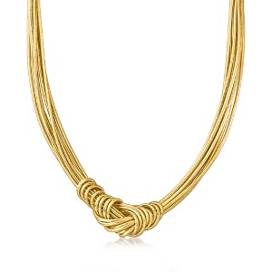 Ross-Simons Italian Flex Knot Necklace With 18kt Gold Over Sterling - 1 of 4