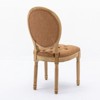 CAVINAS French Style Dining Chairs Set of 2, Wooden Living Room Chairs with High Backrest and Nailhead Trim for Dining Room - 4 of 4