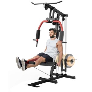 Equipment for Strength Training, Full Body Home Gym with Chest Press, LAT Pulldown, Leg Extension & Cable System - 1 of 4