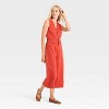 Women's Cropped Sleeveless Denim Jumpsuit - Universal Thread™ - 3 of 3