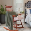 Maggift Patio Accent Chairs, Rocking Chair, Rocker High Back Garden Seat For Indoor Outdoor, Brown, 22"*34"*44" - 4 of 4
