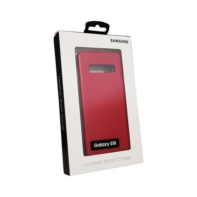 Original Samsung Leather Case for Samsung Galaxy S10 - Red