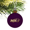 McKendree University Primary Logo Mini Small Tiny Wood Christmas Tree Holiday Ornament - 3 of 4