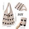 Generic Knitted Shoulder Tote Bag Large Crochet Beach Bag Hobo Bag - 3 of 4