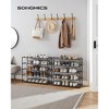 SONGMICS Shoe Rack, 10 Tier Shoe Organizer for Closet 40 Pairs Shoes Shoe Shelf  Non-Woven Fabric Shelve, Black - 2 of 4