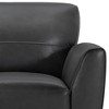 Armen Living Jedd Contemporary Chair Black: Genuine Leather, Dacron Foam, Hardwood Legs, No Assembly Required - 4 of 4