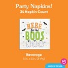 Big Dot of Happiness Here for the Boos Party Napkins, Ghost Halloween Party Decor, White 3-Ply Paper Beverage Cocktail Napkins - 24 Count - 4 of 4