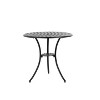3 Piece Cast Aluminum Patio Bistro Set with Umbrella Hole, Outdoor Table and Chairs for Patio Seating Sets, Small Space Chat Sets-The Pop Home - 3 of 4