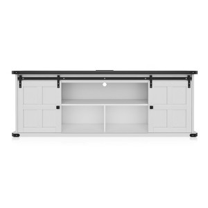 Farmhouse TV Stand for 75 inch TVs with Power Outlet, Long Entertainment Center with Sliding Barn Doors for Living Room, Bedroom - 1 of 1