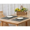 Unique Bargains Dining Room Heat Resistant Modern Faux Leather Placemats 18 x 12 Inches 6 Pcs - 2 of 4