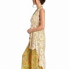 Women's Crochet High Low Vest - EN CREME - 2 of 3