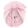 Hudson Baby Baby Girl Turban Cotton Headwraps, Rose, One Size - 3 of 4