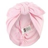 Hudson Baby Baby Girl Turban Cotton Headwraps, Rose, One Size - image 3 of 4