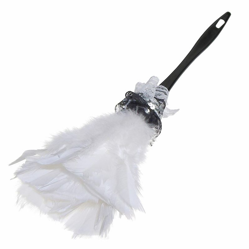 Skeleteen Feather Duster Costume Accessory - Black and White, 3 of 5